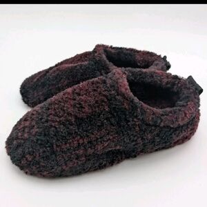 SKIMS Women's Slippers in Black and Burgundy